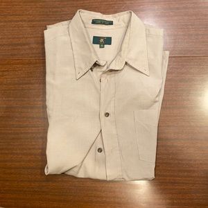 Club Room, western style dress shirt, size XL, Tan